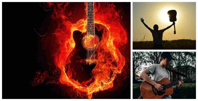 Guitar in Flames